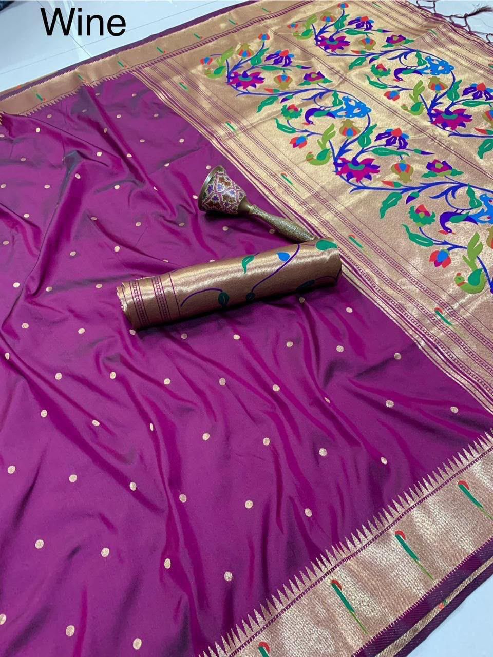 KANCHIVRAM  PAITHANI SILK SAREE PKS_17