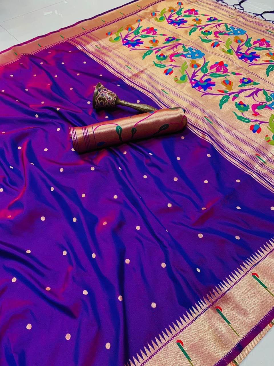 KANCHIVRAM  PAITHANI SILK SAREE PKS_18