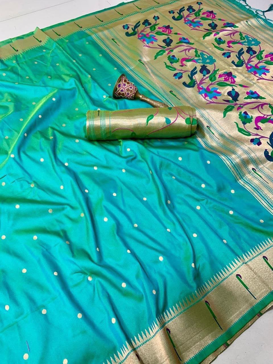 KANCHIVRAM  PAITHANI SILK SAREE PKS_21