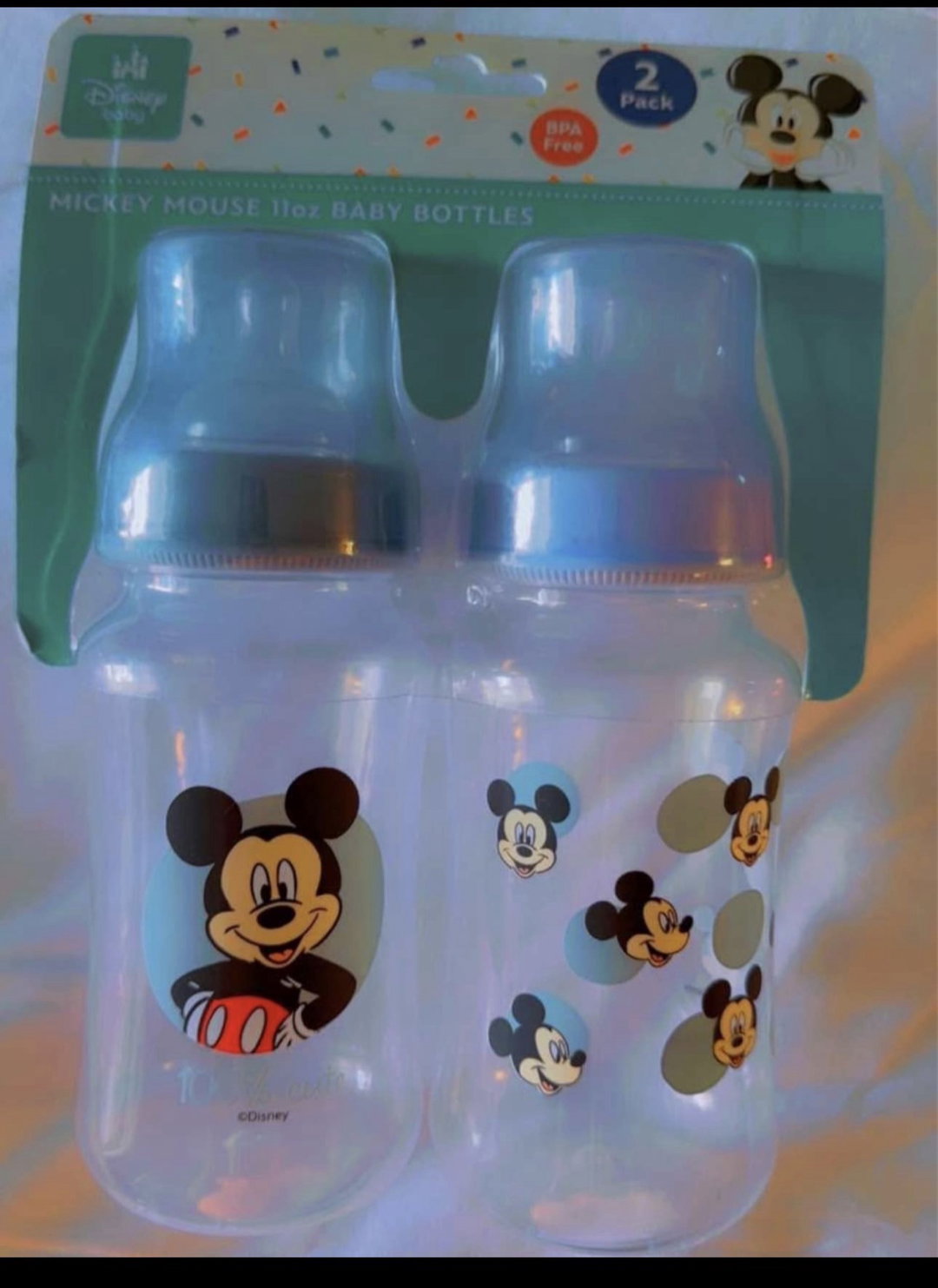 Disney Mickey Mouse 2 pc bottle set