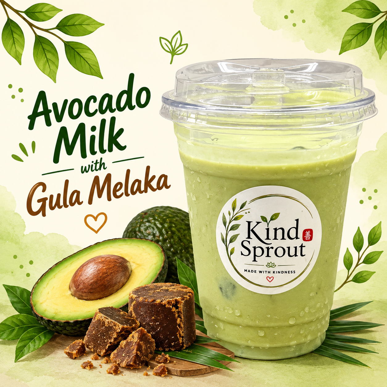 Avocado Milk with Gula Melaka_0