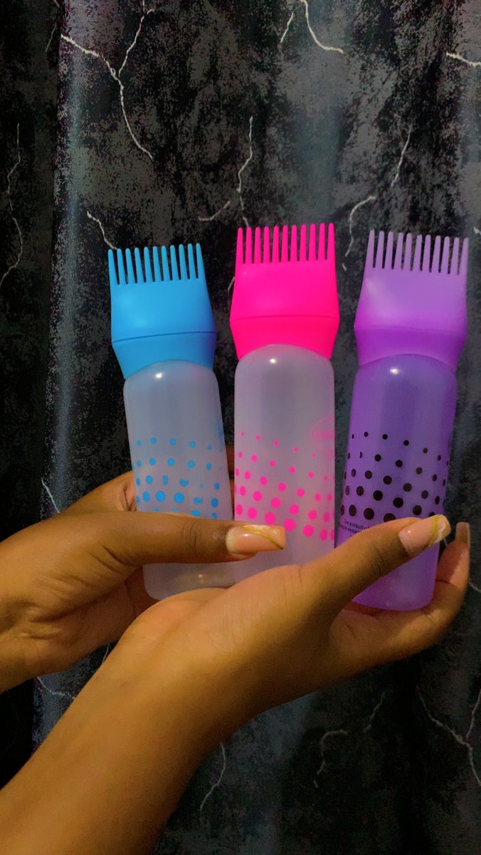 Hair Oil Applicator Bottle with Comb_0