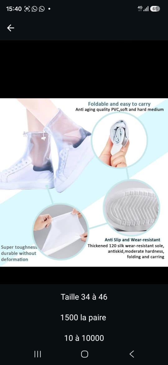 REUSABLE WATERPROOF SHOE COVERS - RAIN BOOT COVERS