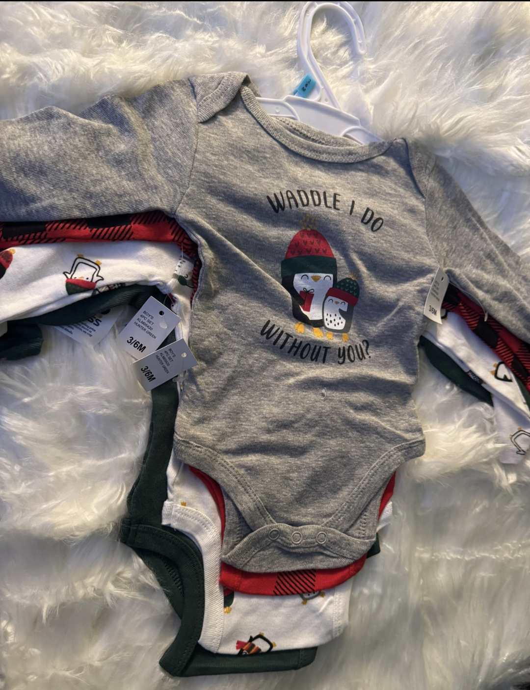 Waddle I Do 4 pc. onesies long sleeve set