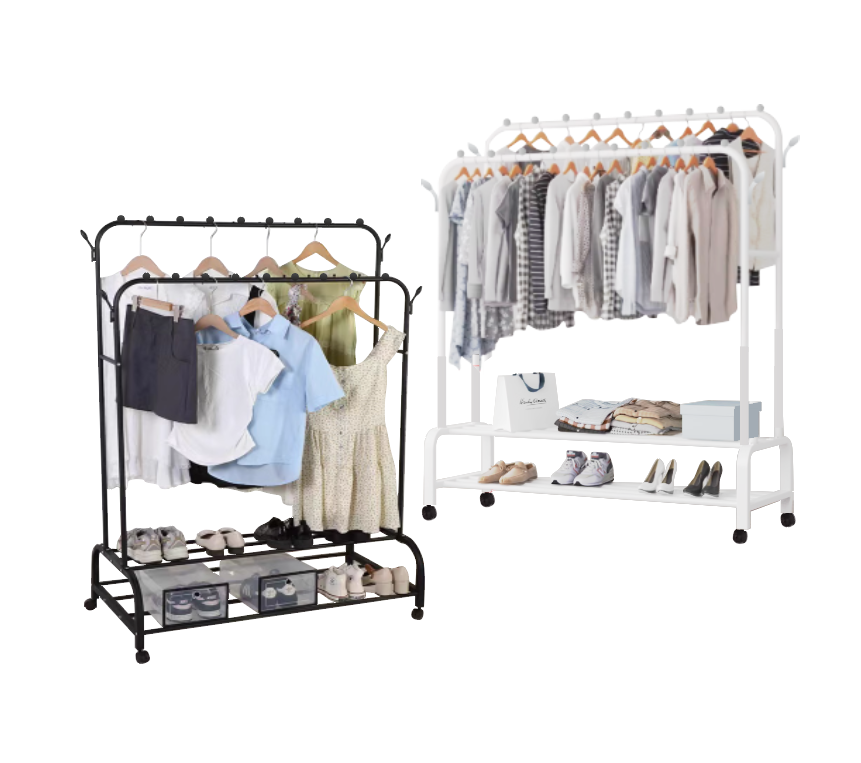 10700005 - DOUBLE LAYER CLOTHING RACK