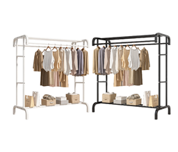 10700051 - DOUBLE LAYER CLOTHING RACK