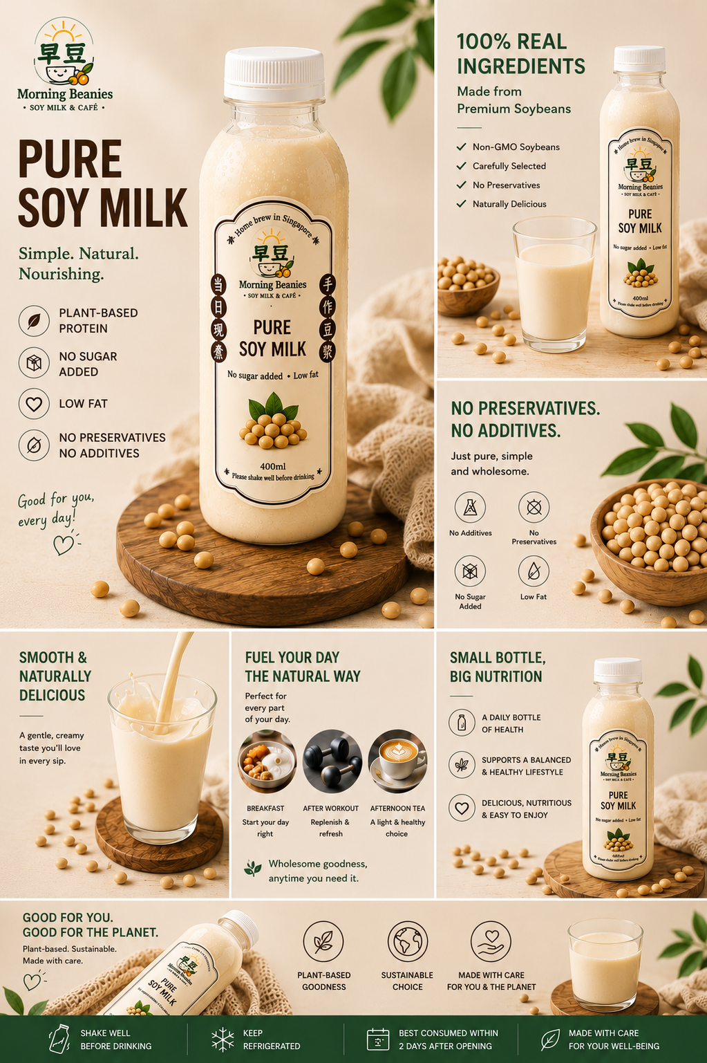 Soy milk classic - 400mls Cold only_1