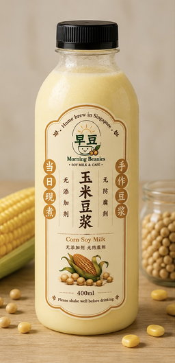 🌽Golden soy corn milk 400mls - Cold only