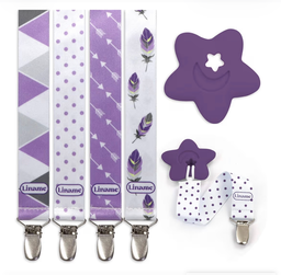 Pacifier clip holder