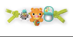 Take Along Musical Carrier Baby activity Toy Bar, Hanging Car Seat Toy, 4 Fun melodies, Fine motor skill Development ages newborn +, multicolor