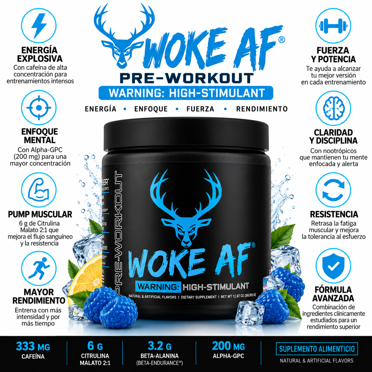 Pre entreno WOKE AF 🦌 consulta sabores_1