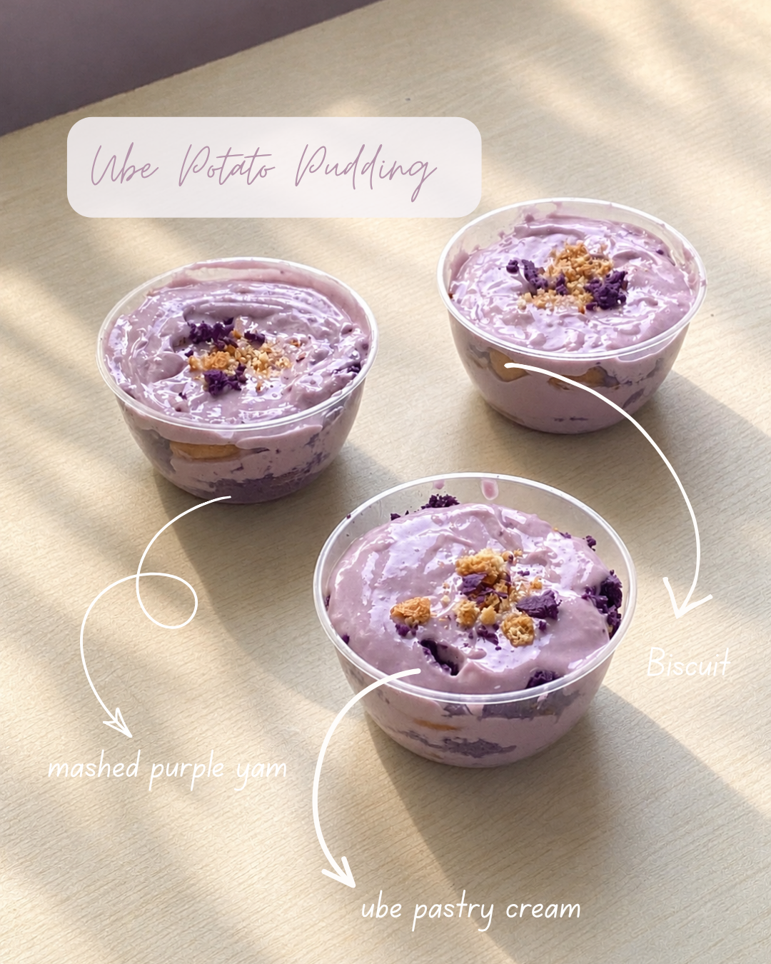 Ube Potato Pudding