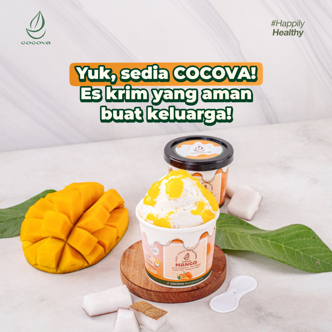 "Bisa makan es krim bareng keluarga, ga takut lagi sama manis & alerginya!" - Konsumen COCOVA_8