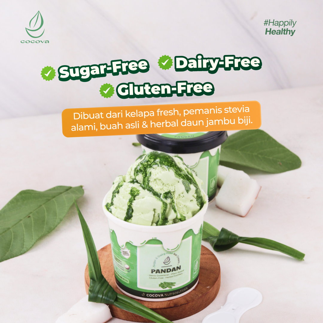 "Bisa makan es krim bareng keluarga, ga takut lagi sama manis & alerginya!" - Konsumen COCOVA_1