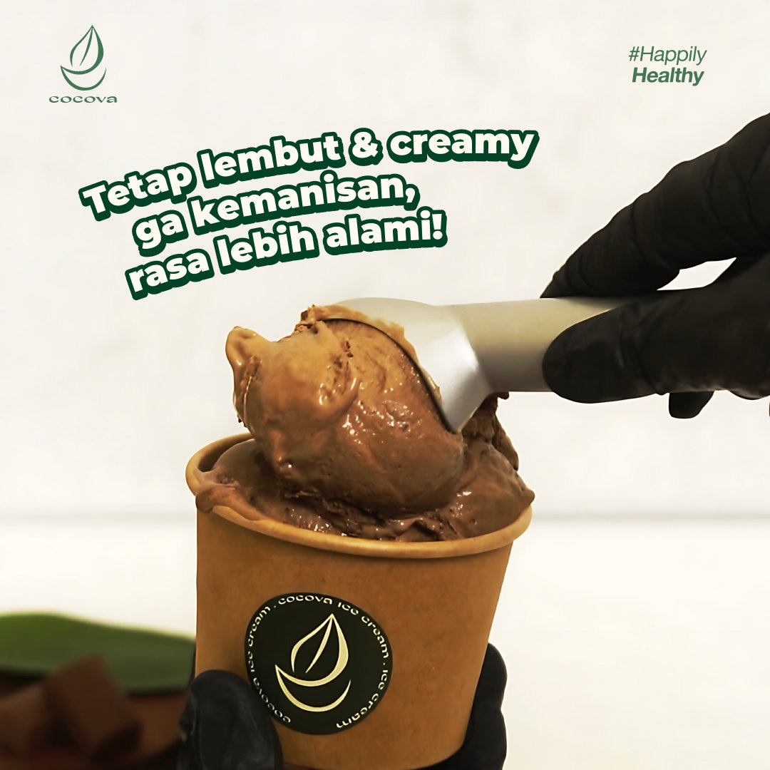"Bisa makan es krim bareng keluarga, ga takut lagi sama manis & alerginya!" - Konsumen COCOVA_2
