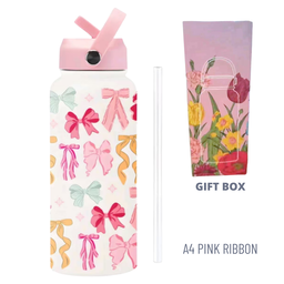 1000ML 3D FLORAL THUMBLER THERMOS BOTTLE