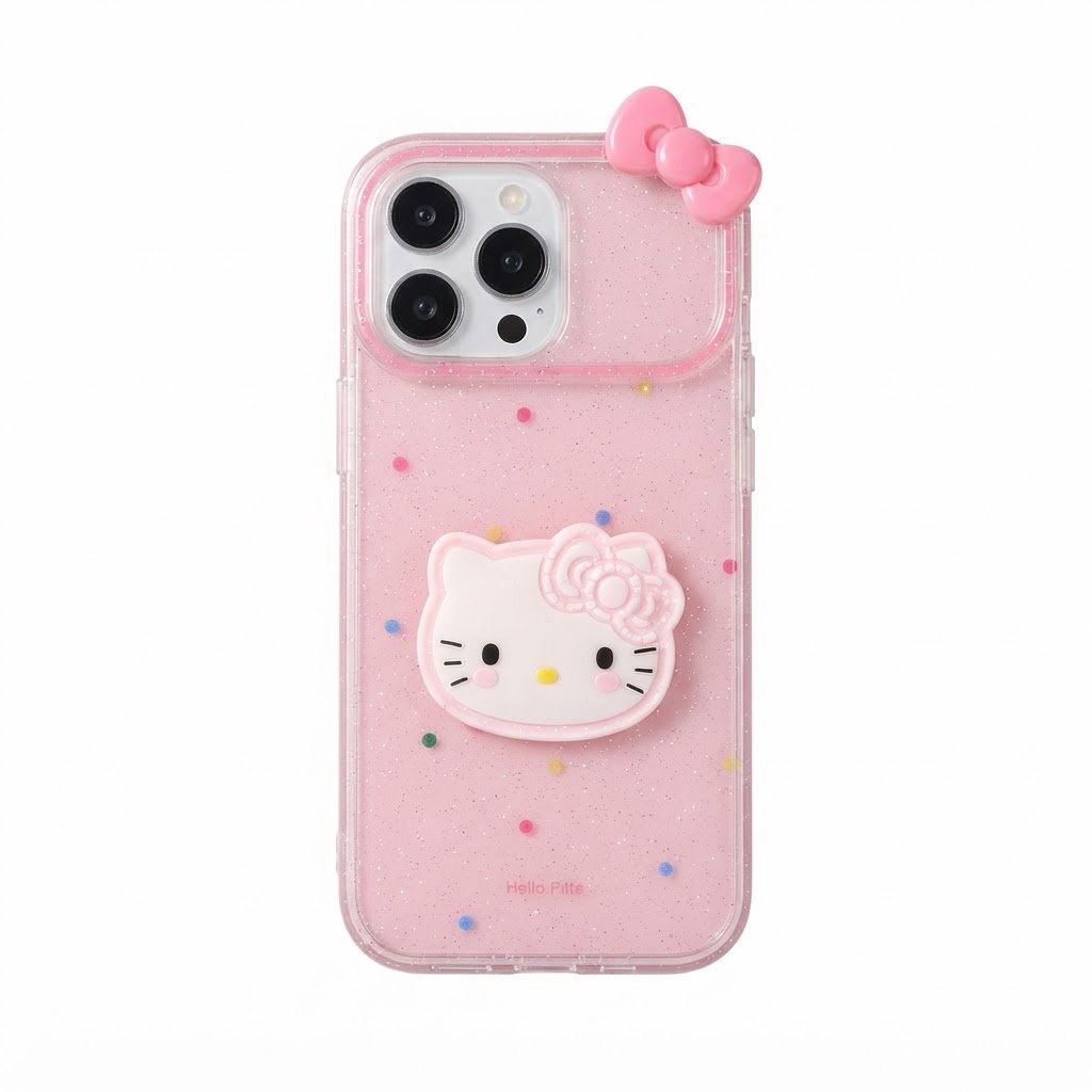 Case para iPhone con diseño de Hello Kitty en 3D