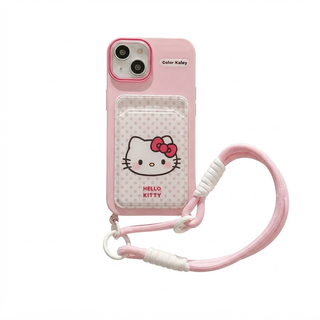 Case para iPhone de Hello Kitty con tarjetero incluido_0
