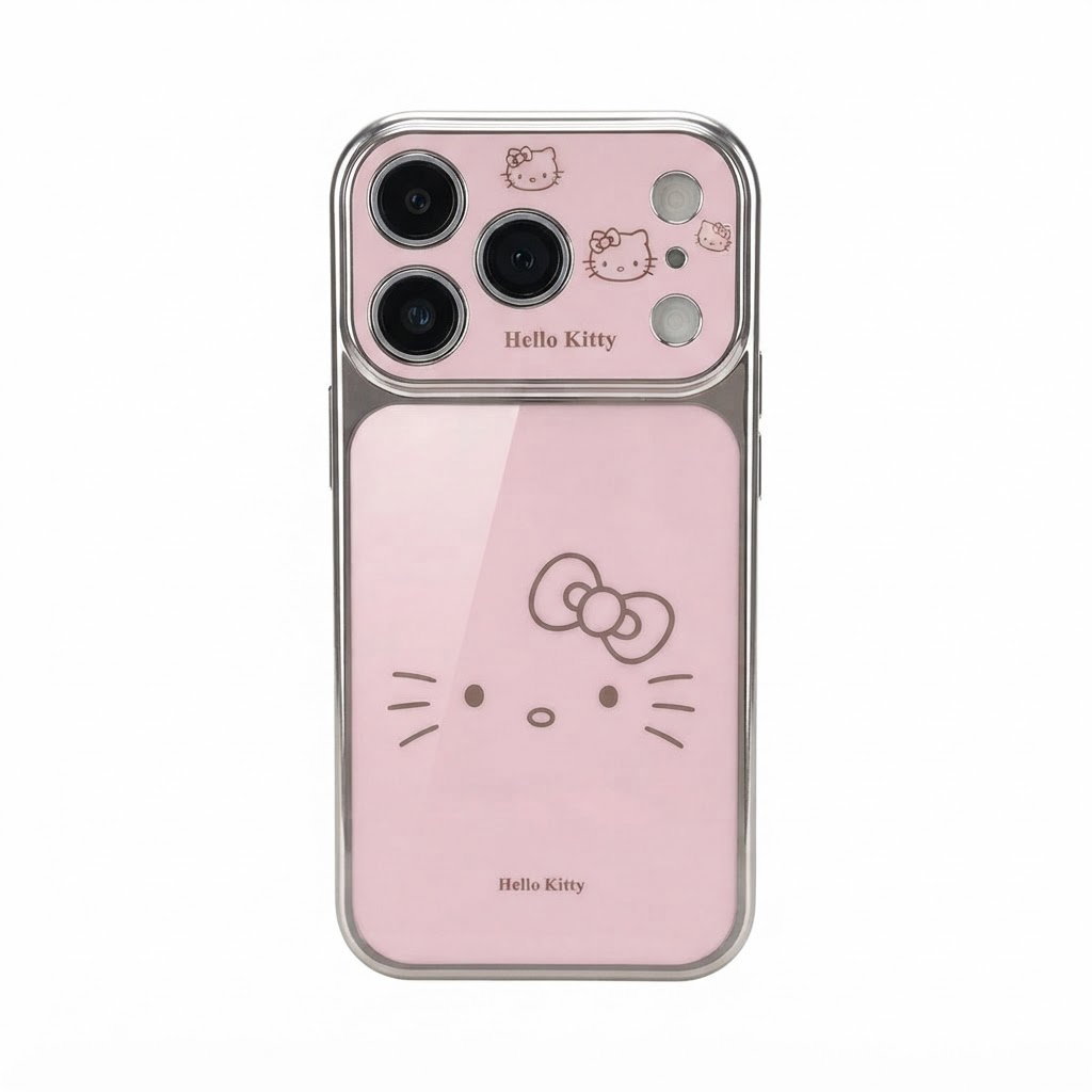 Case acrílica para iPhone de Hello Kitty con ventana antideslizante _0
