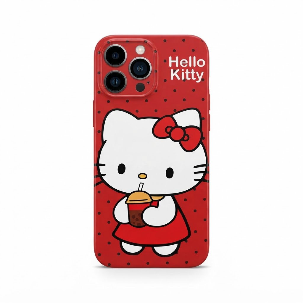 Case para iPhone de Hello Kitty color Rojo_0