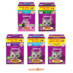 Whiskas Value Pack Wet Cat Food (80g x 6)