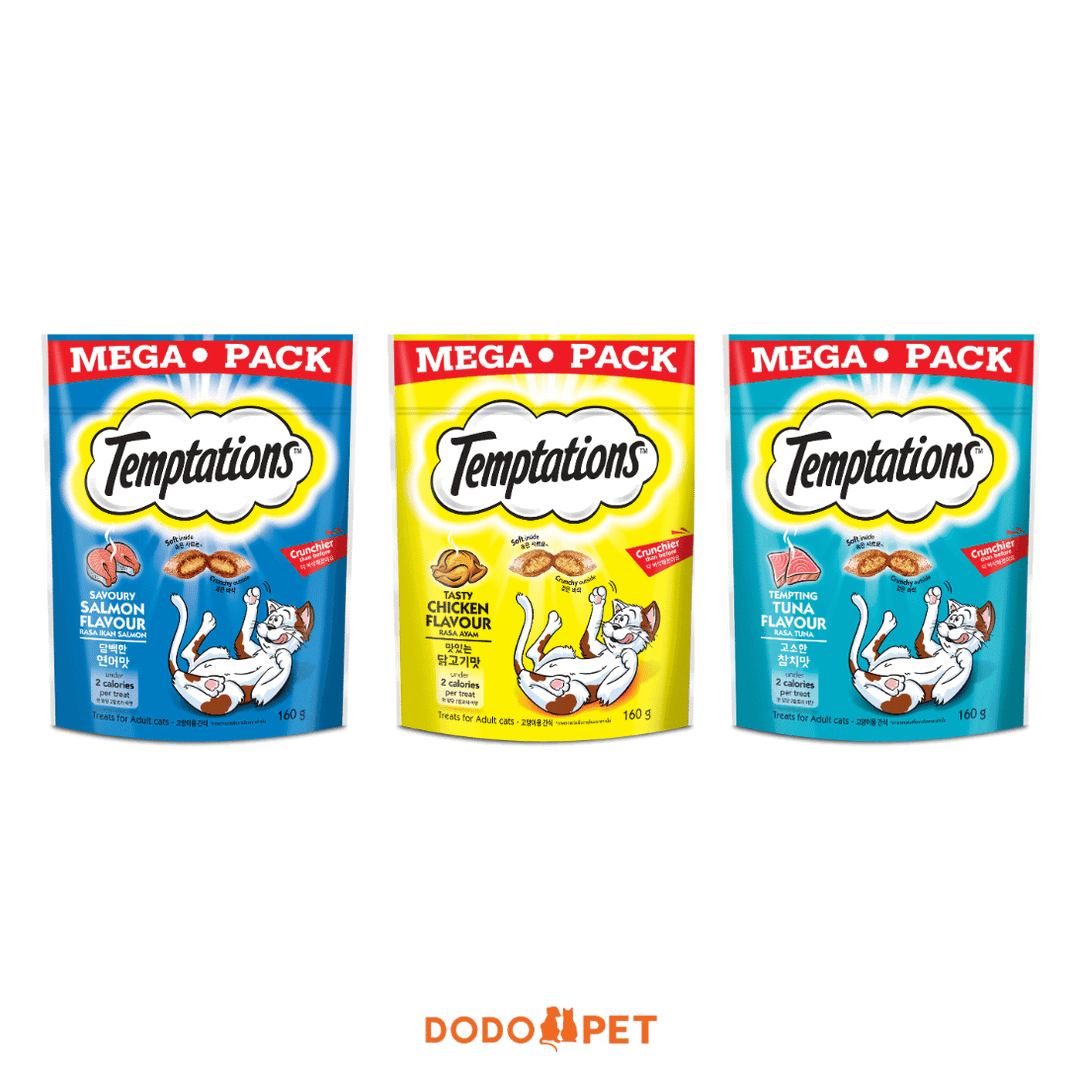 Temptations Mega Pack Cat Treats - 160g