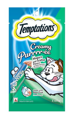 Temptations Creamy Purrrr-ee Cat Treats (4 Pcs)