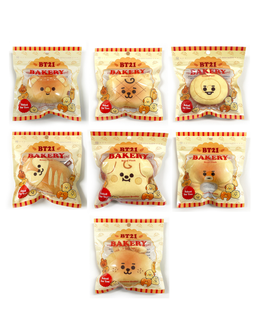 BT21 Bakery Face Plush Keyring