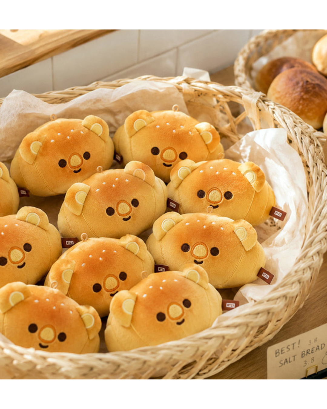 BT21 Bakery Face Plush Keyring