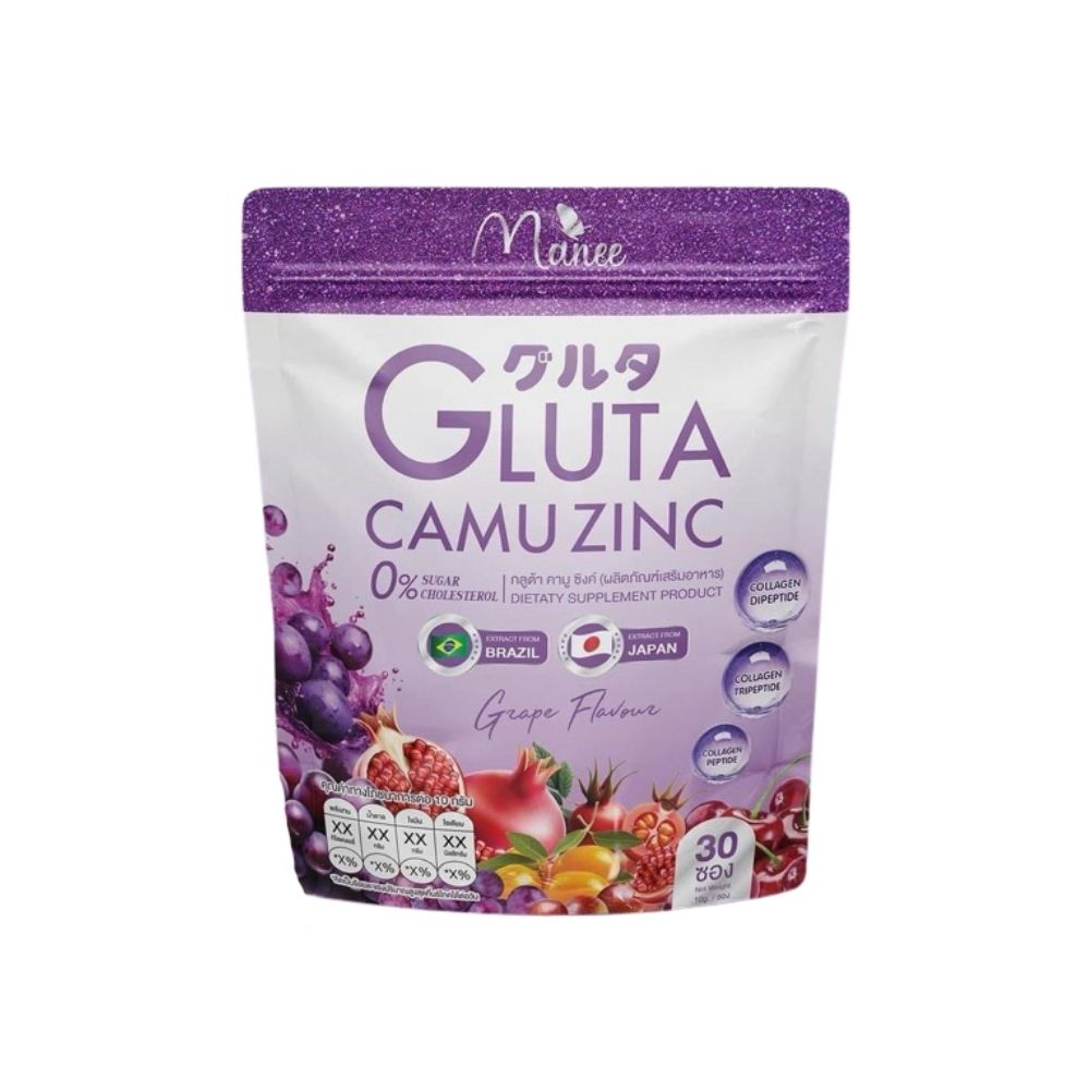 Manee - Gluta Dietary Supplement 30 sachets x 10g (Camu Zinc) | Wholesale Supplement Singapore
