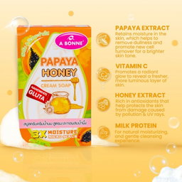 A Bonne - Papaya Honey Cream Soap 90g (1 carton) | Wholesale Bath & Body Care Singapore (Copy)