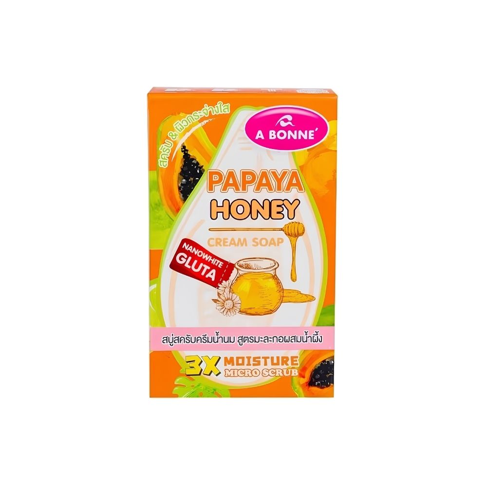 A Bonne - Papaya Honey Cream Soap 90g (1 carton) | Wholesale Bath & Body Care Singapore (Copy)