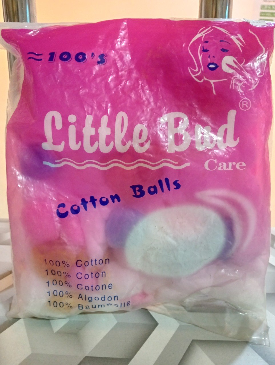 Little Bud Premium Colored Cotton Balls (100 Pcs) 