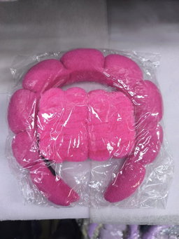 Spa Headband And Wristband 2pc Set Pink