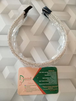 Silver Crystal Headbands/Pushback 