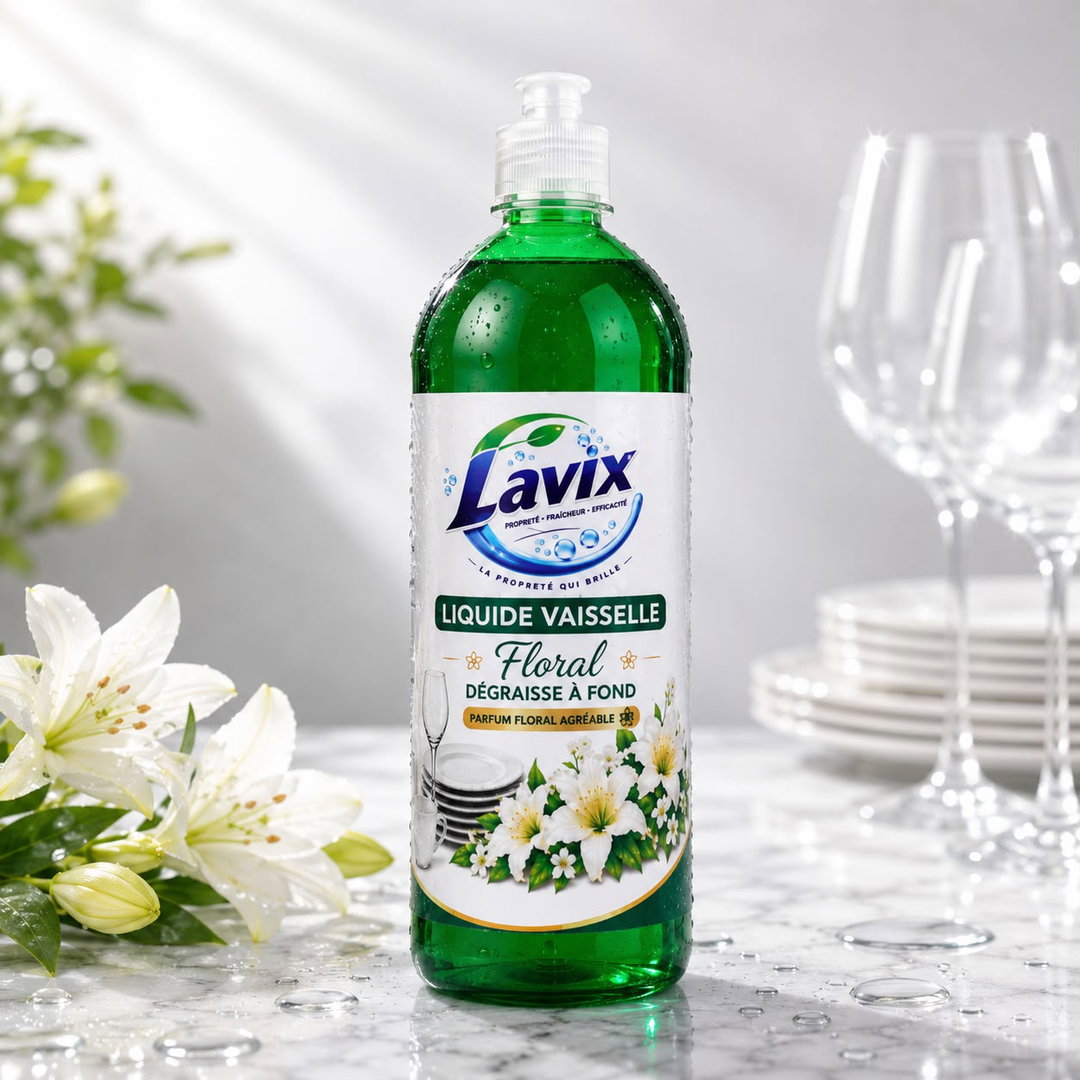 Lavix Liquide Vaisselle Floral - 1L
