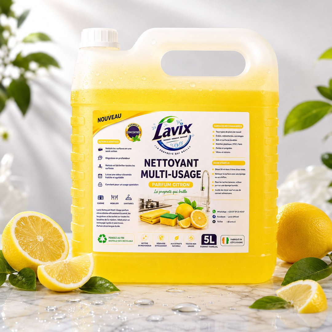 Lavix Nettoyant Multi-Usage Parfum Citron 5L