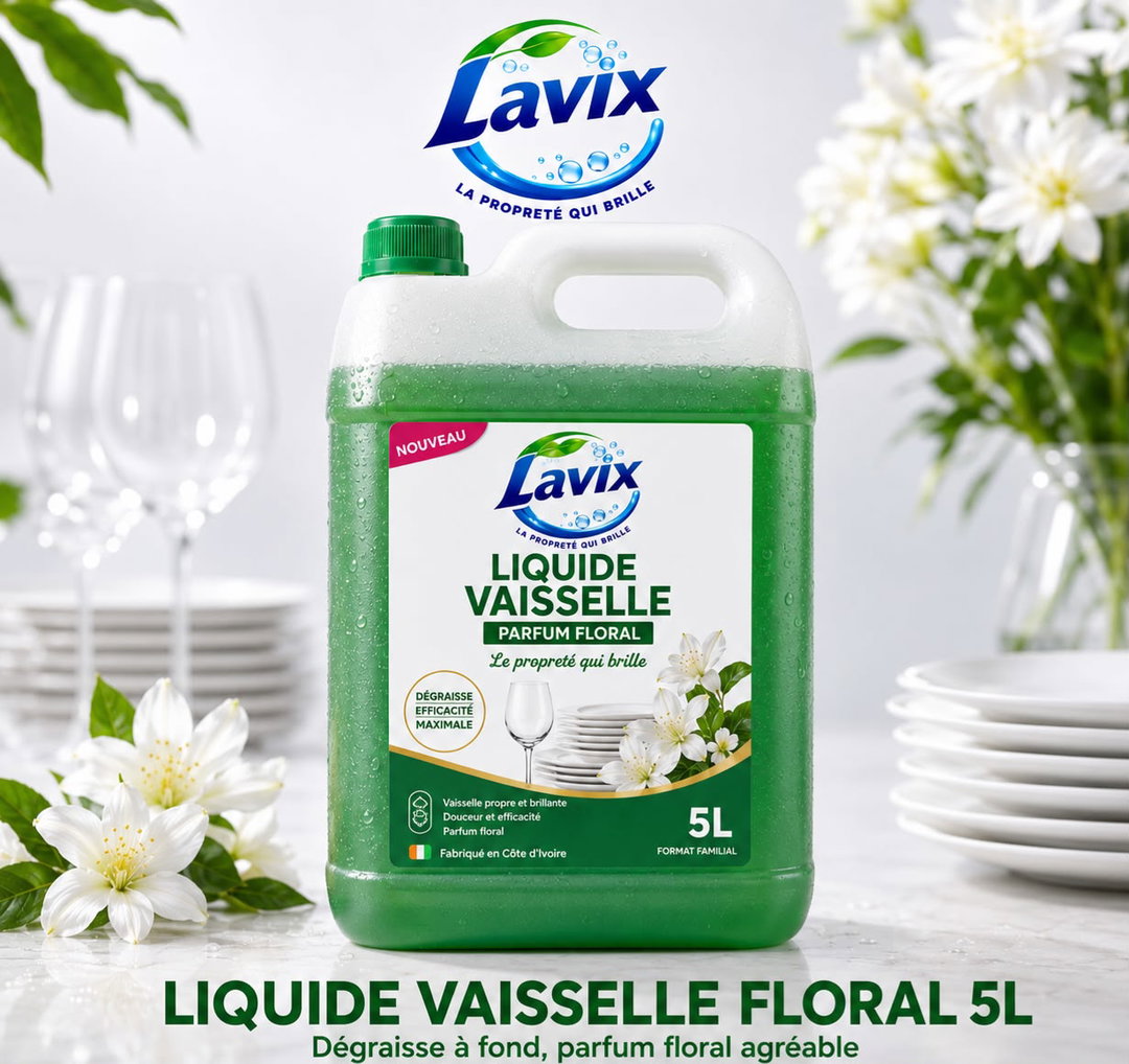 Lavix Liquide Vaisselle Floral - 5L