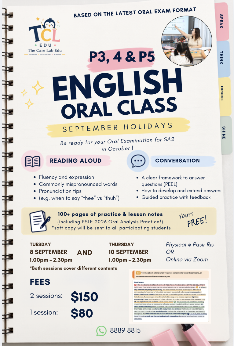 P3-5 English Oral Workshop