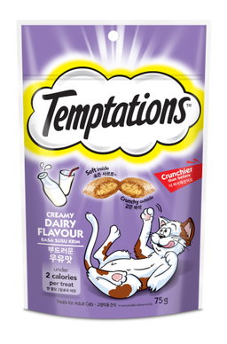 Temptations Pocket Cat Treats - 75g