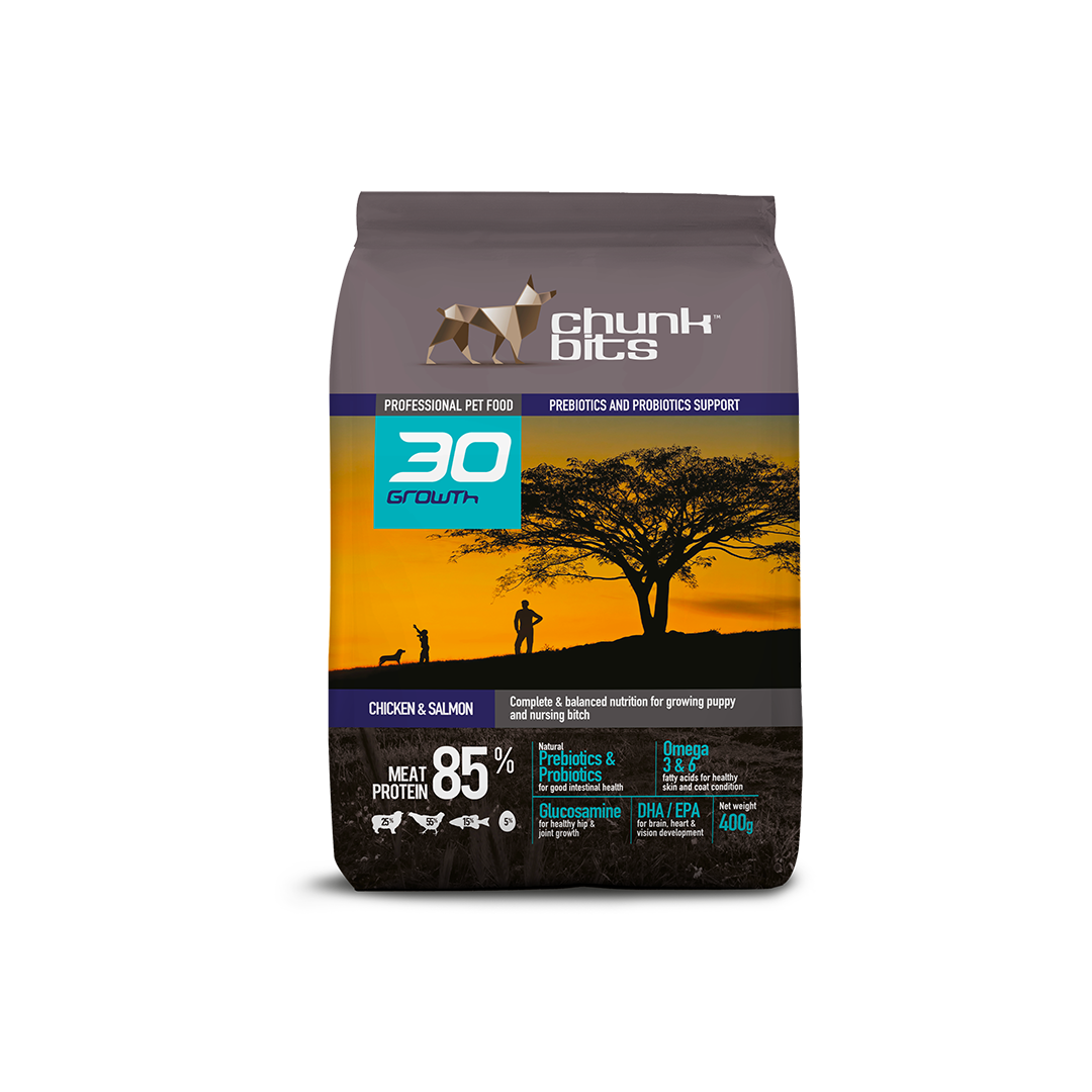 Chunkbits 30 Growth Chicken & Salmon Puppy Food_1