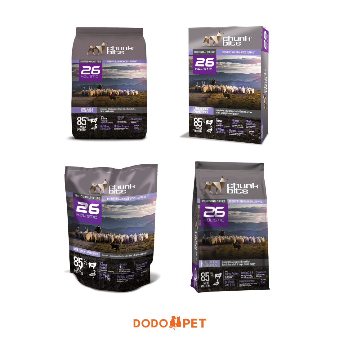 Chunkbits 26 Holistic Lamb, Duck & Cranberries Dog Food