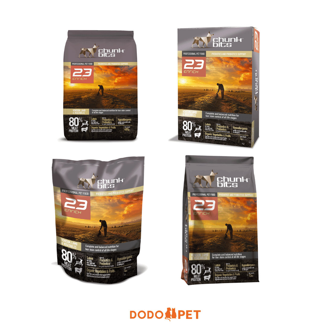 Chunkbits 23 Enrich Venison, Lamb & Vegetables Dog Food
