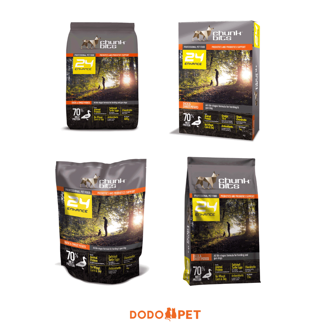 Chunkbits 24 Enhance Duck & Sweet Potato Dog Food