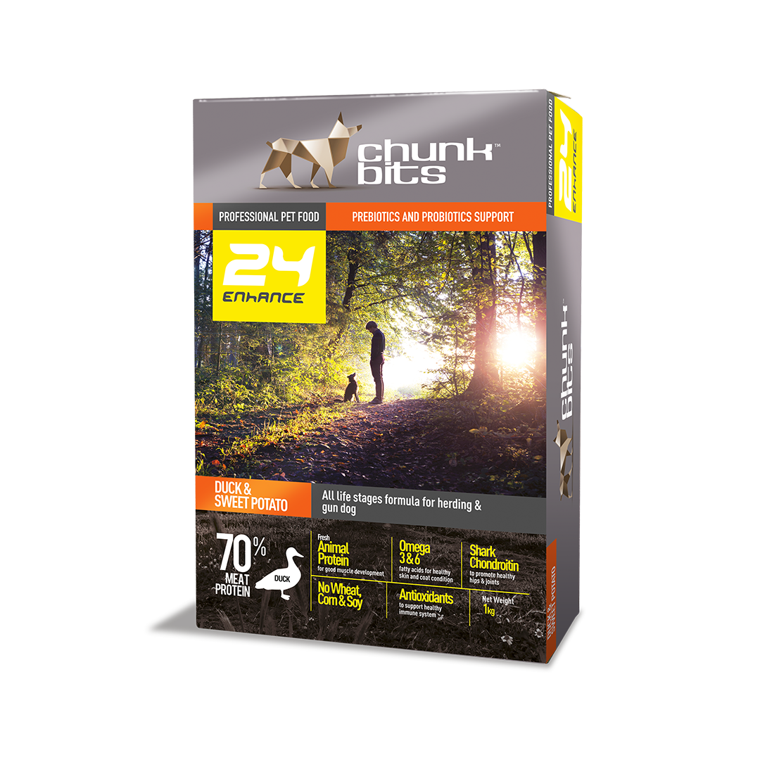 Chunkbits 24 Enhance Duck & Sweet Potato Dog Food_2