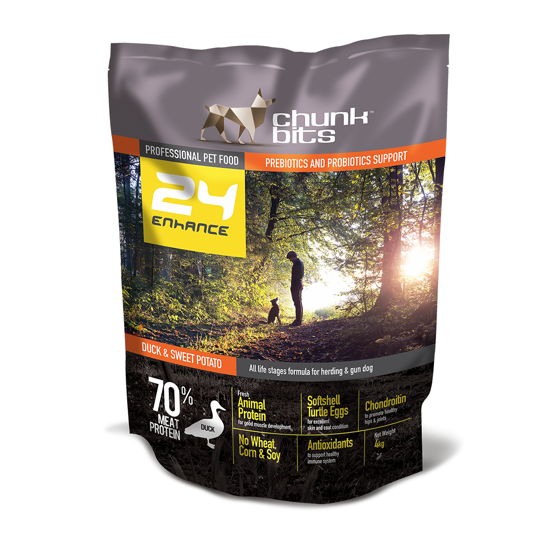 Chunkbits 24 Enhance Duck & Sweet Potato Dog Food_3