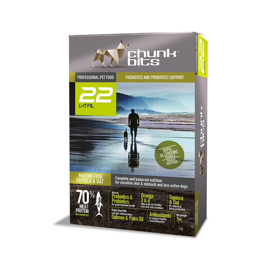 Chunkbits 22 Vital Marine Fish, Tapioca & Oat Dog Food_2