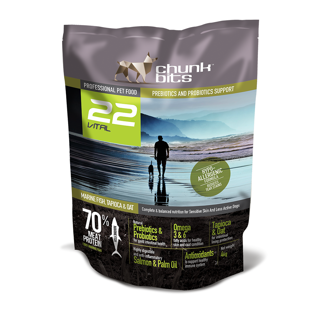 Chunkbits 22 Vital Marine Fish, Tapioca & Oat Dog Food_3