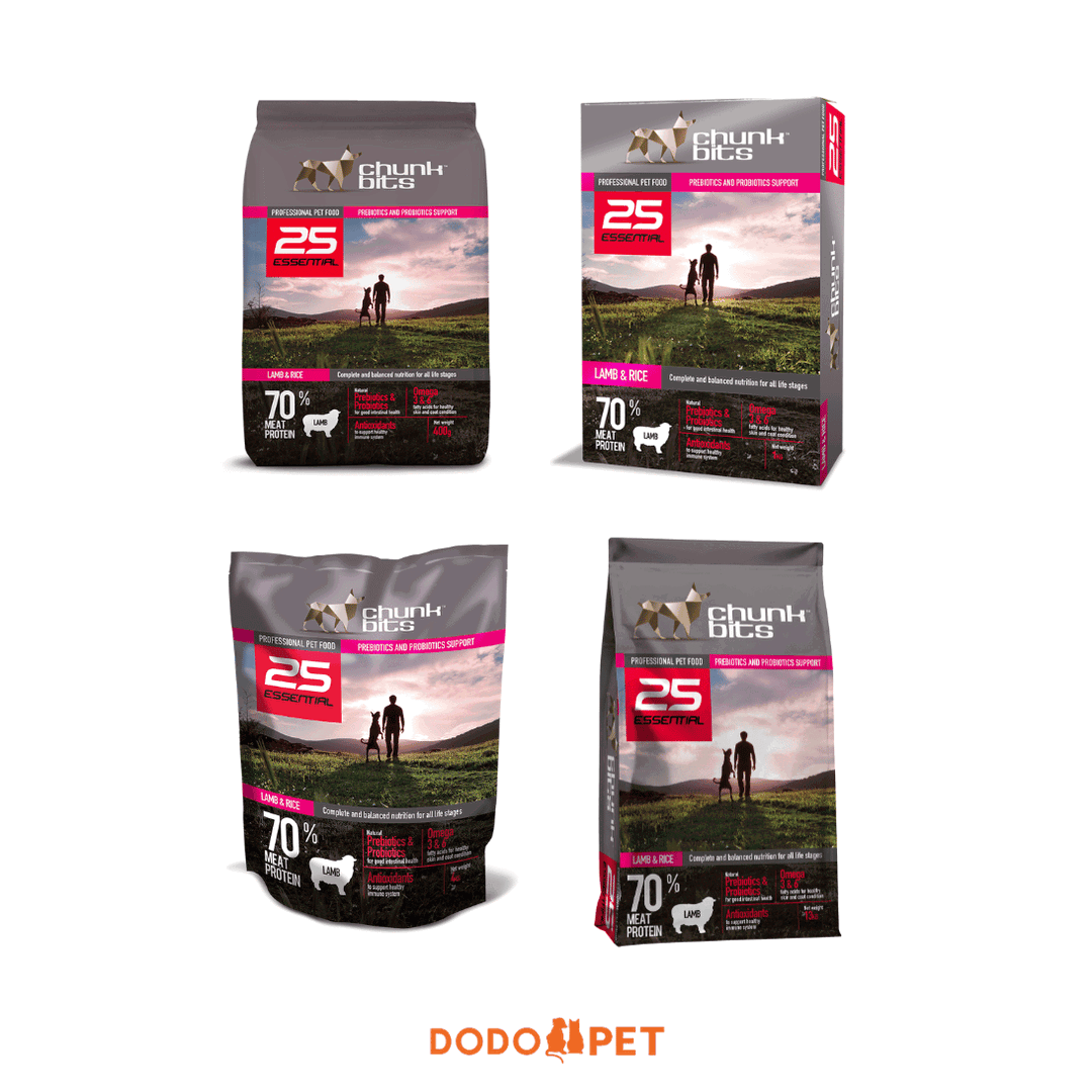 Chunkbits 25 Essential Lamb & Rice Dog Food