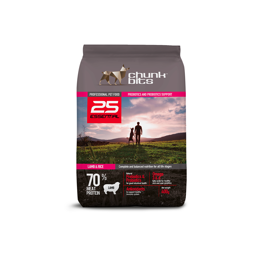 Chunkbits 25 Essential Lamb & Rice Dog Food_1